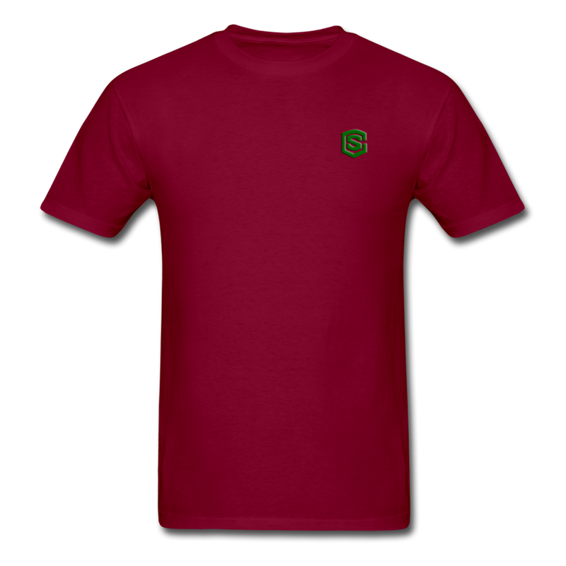 Unisex Classic T-Shirt WITH GREEN LOGO - burgundy