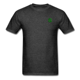 Unisex Classic T-Shirt WITH GREEN LOGO - heather black