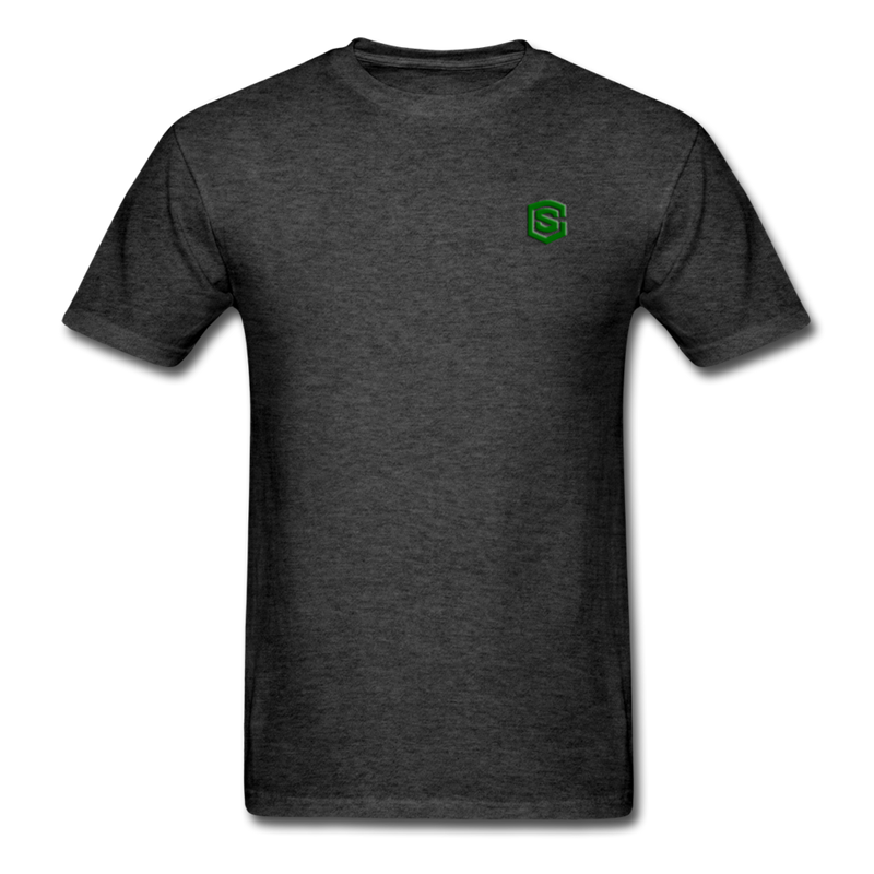 Unisex Classic T-Shirt WITH GREEN LOGO - heather black