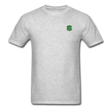 Unisex Classic T-Shirt WITH GREEN LOGO - heather gray