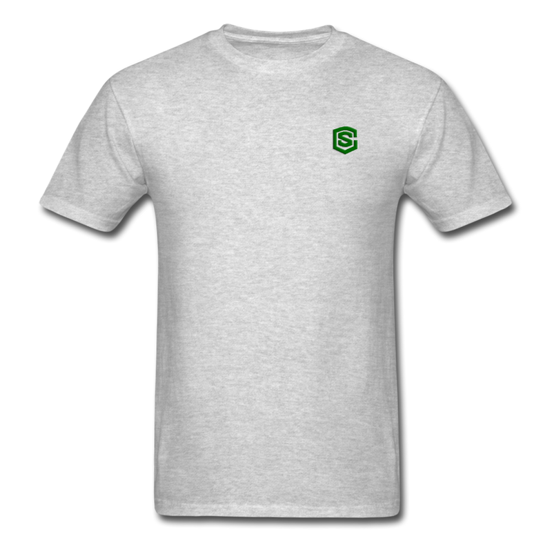 Unisex Classic T-Shirt WITH GREEN LOGO - heather gray