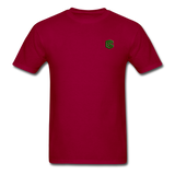 Unisex Classic T-Shirt WITH GREEN LOGO - dark red