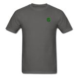 Unisex Classic T-Shirt WITH GREEN LOGO - charcoal