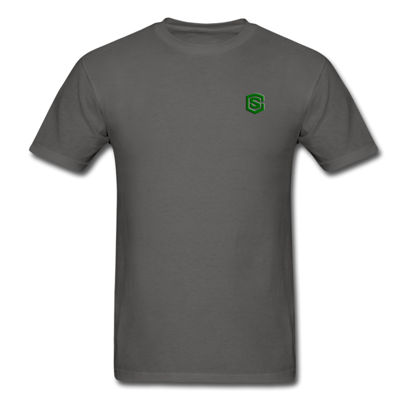 Unisex Classic T-Shirt WITH GREEN LOGO - charcoal