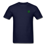 Unisex Classic T-Shirt WITH GREEN LOGO - navy