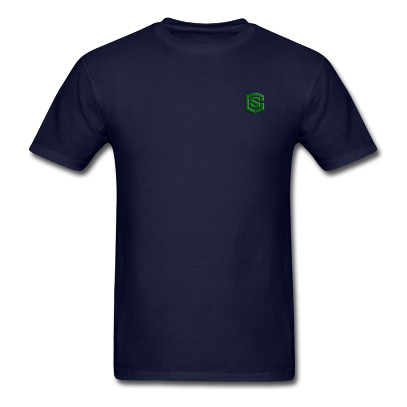 Unisex Classic T-Shirt WITH GREEN LOGO - navy