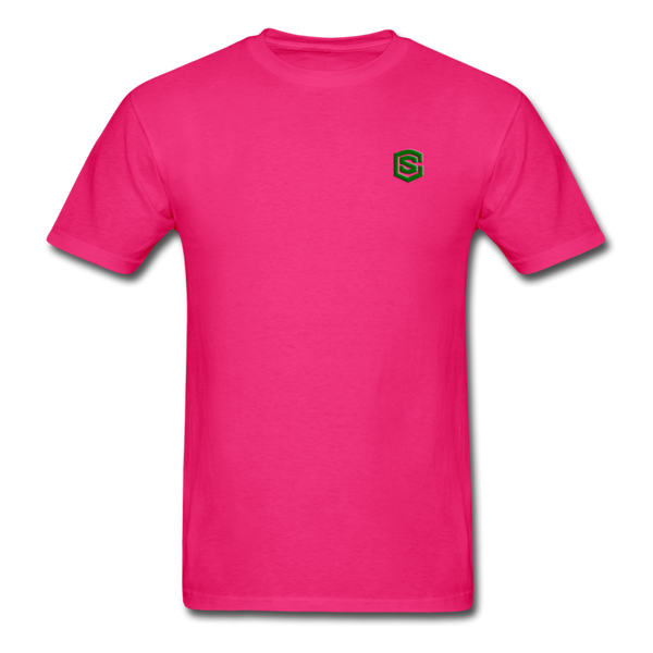 Unisex Classic T-Shirt WITH GREEN LOGO - fuchsia