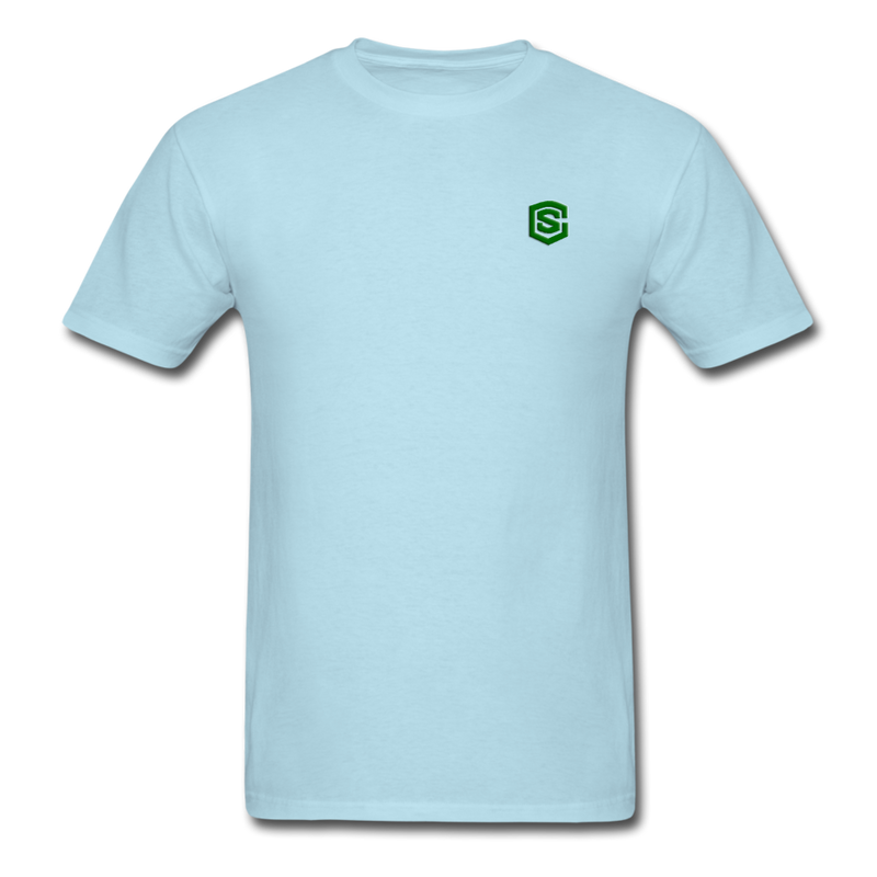 Unisex Classic T-Shirt WITH GREEN LOGO - powder blue