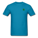 Unisex Classic T-Shirt WITH GREEN LOGO - turquoise