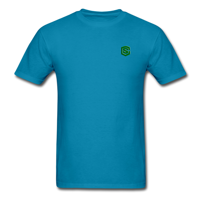 Unisex Classic T-Shirt WITH GREEN LOGO - turquoise