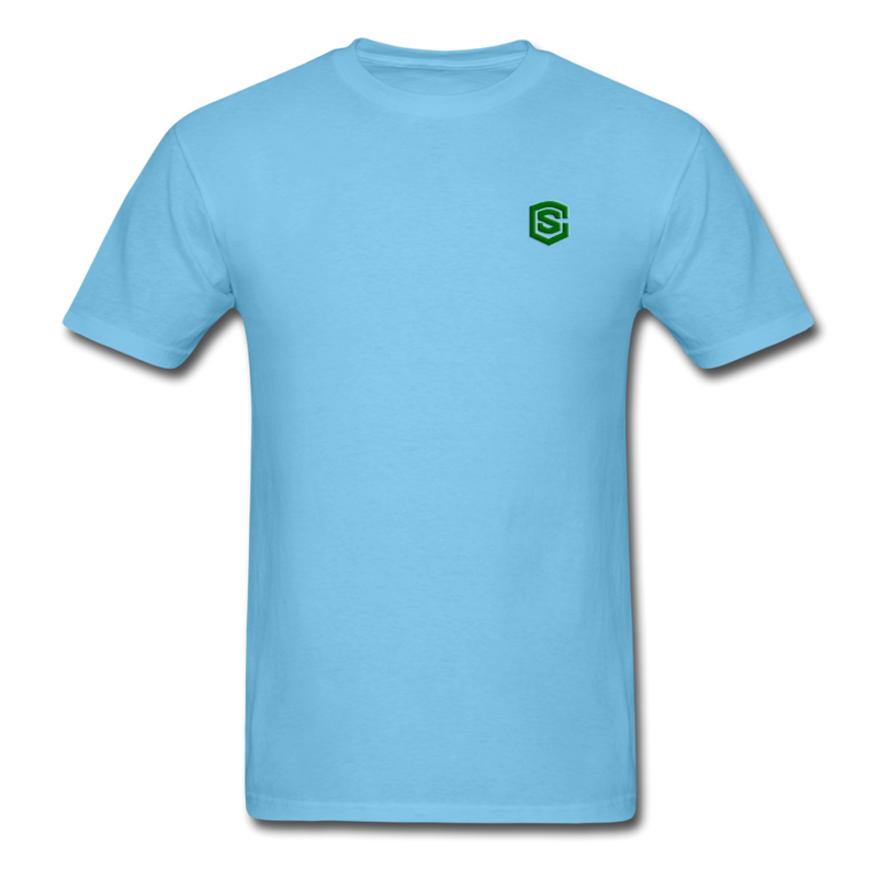 Unisex Classic T-Shirt WITH GREEN LOGO - aquatic blue