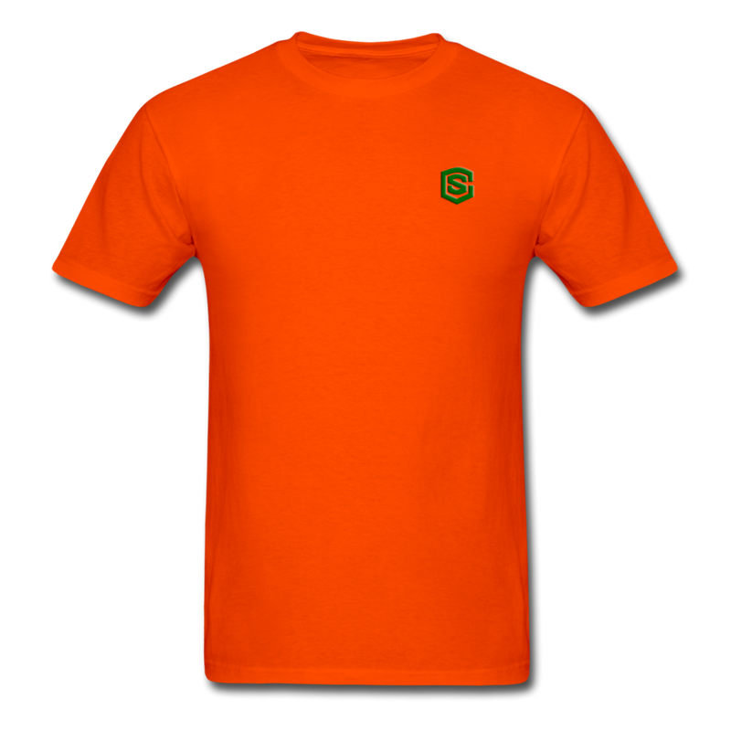 Unisex Classic T-Shirt WITH GREEN LOGO - orange