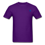 Unisex Classic T-Shirt with BLUE logo - purple