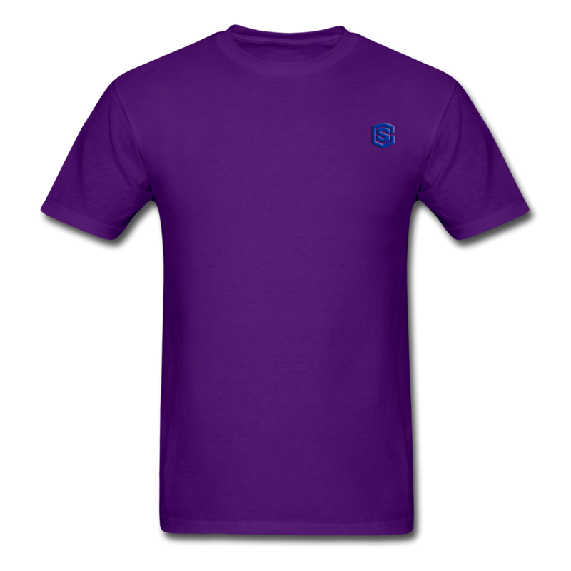 Unisex Classic T-Shirt with BLUE logo - purple