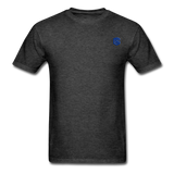 Unisex Classic T-Shirt with BLUE logo - heather black