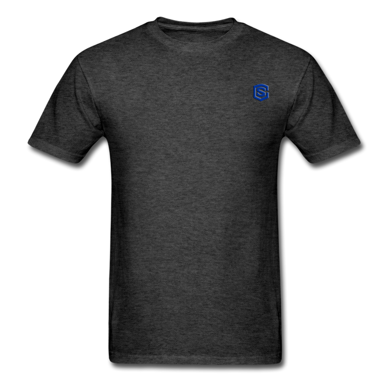 Unisex Classic T-Shirt with BLUE logo - heather black