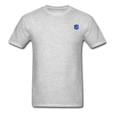 Unisex Classic T-Shirt with BLUE logo - heather gray