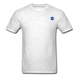 Unisex Classic T-Shirt with BLUE logo - light heather gray