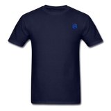 Unisex Classic T-Shirt with BLUE logo - navy