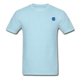 Unisex Classic T-Shirt with BLUE logo - powder blue