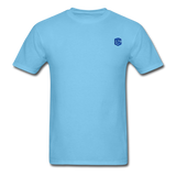 Unisex Classic T-Shirt with BLUE logo - aquatic blue