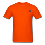 Unisex Classic T-Shirt with BLUE logo - orange