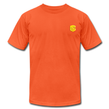 Unisex Jersey T-Shirt by Bella + Canvas WITH YELLOW LOGO - orange