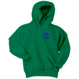 Youth Hoodie WITH BLUE  LOGO