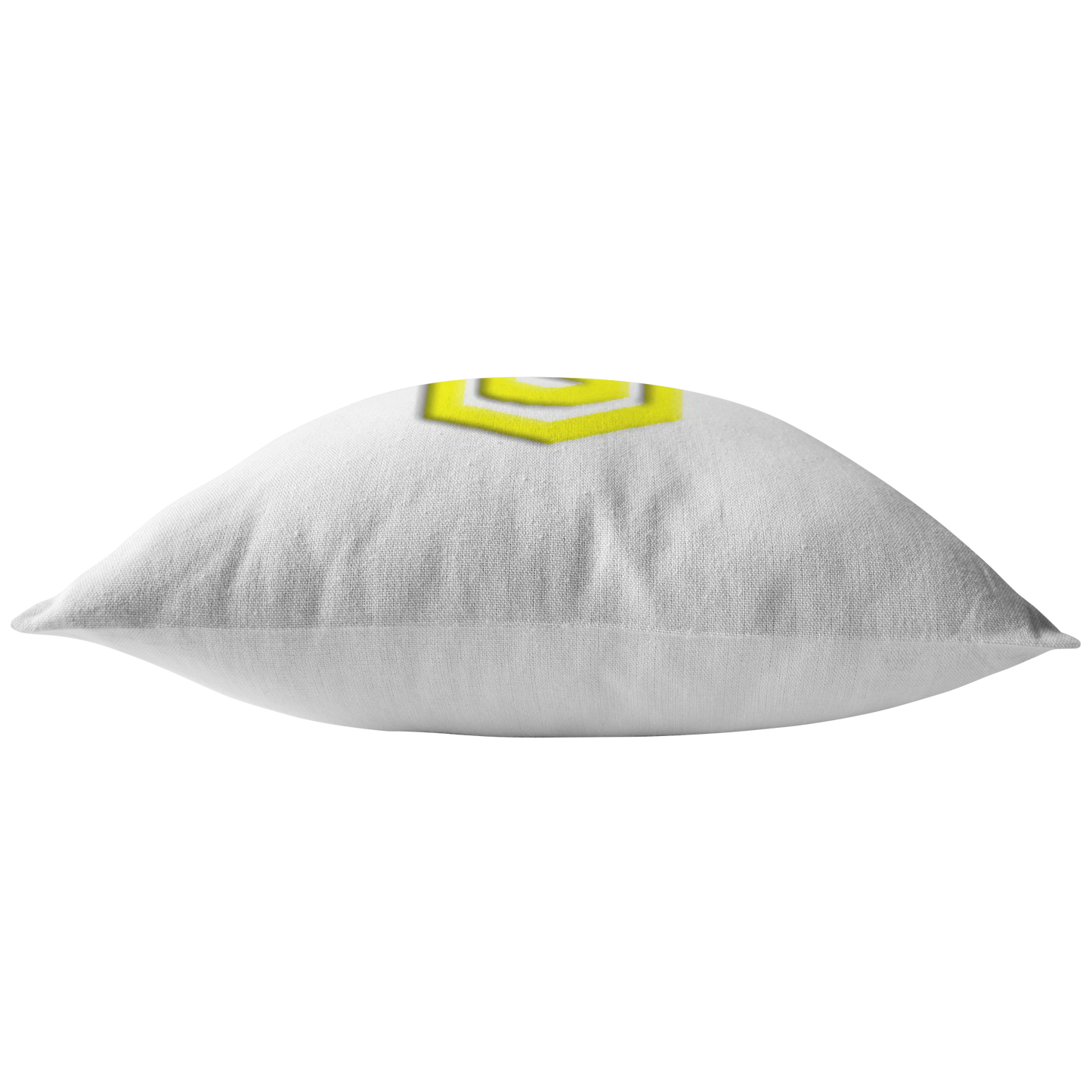 WHITE PILLOW YELLOW LOGO