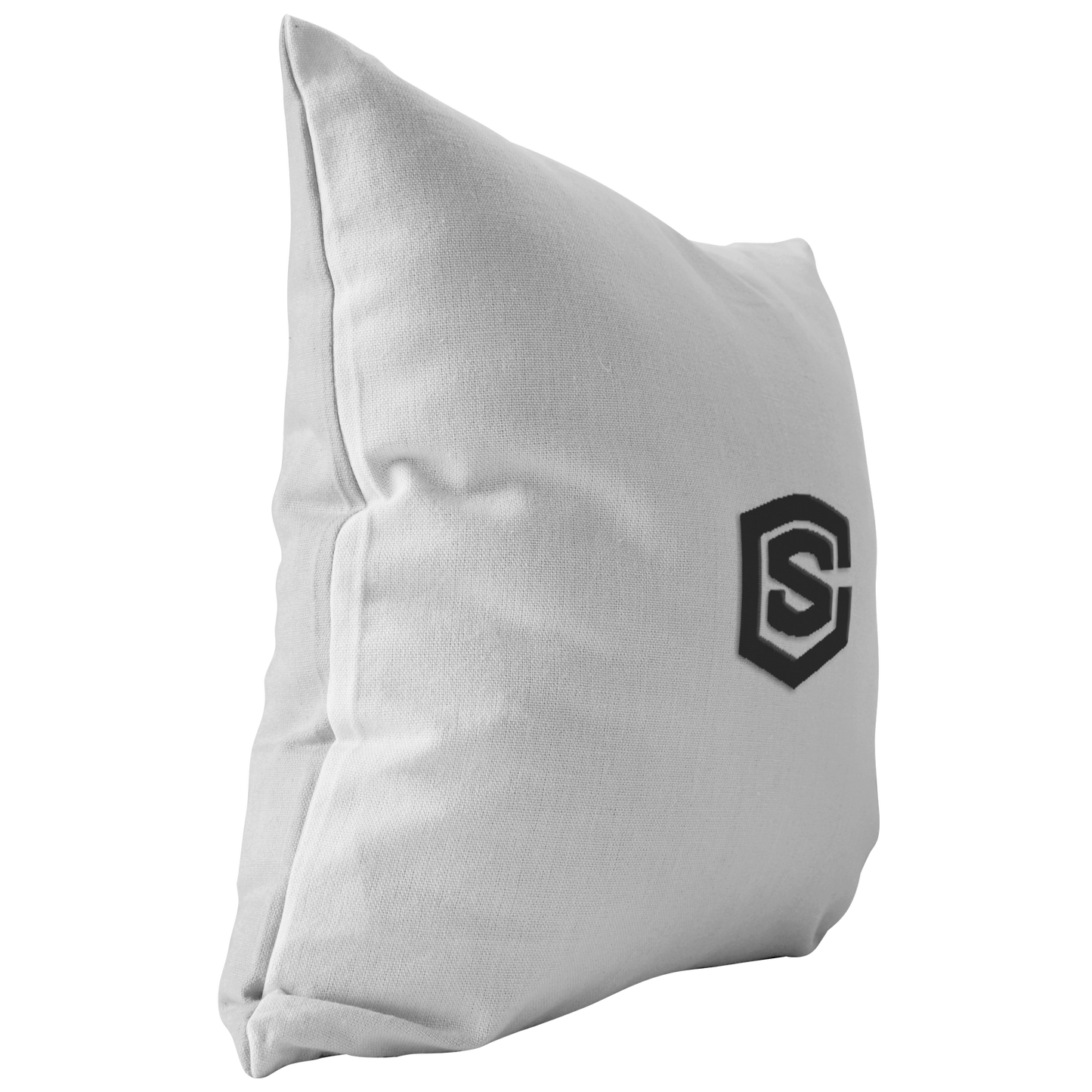 WHITE PILLOW BLACK LOGO