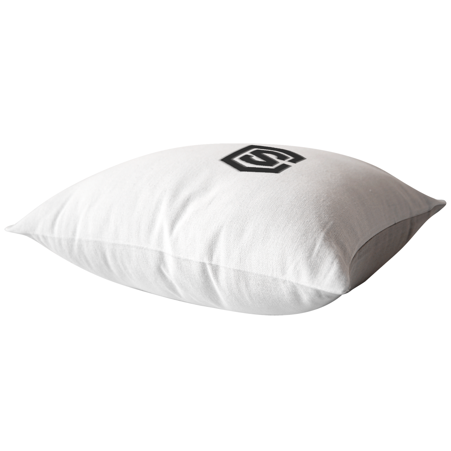 WHITE PILLOW BLACK LOGO