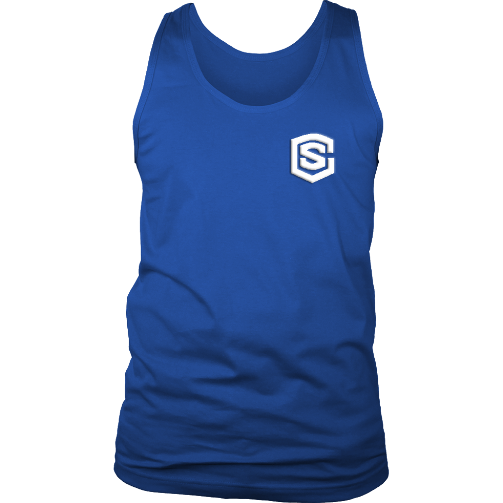 District Mens Tank WITH WHITE LOGO