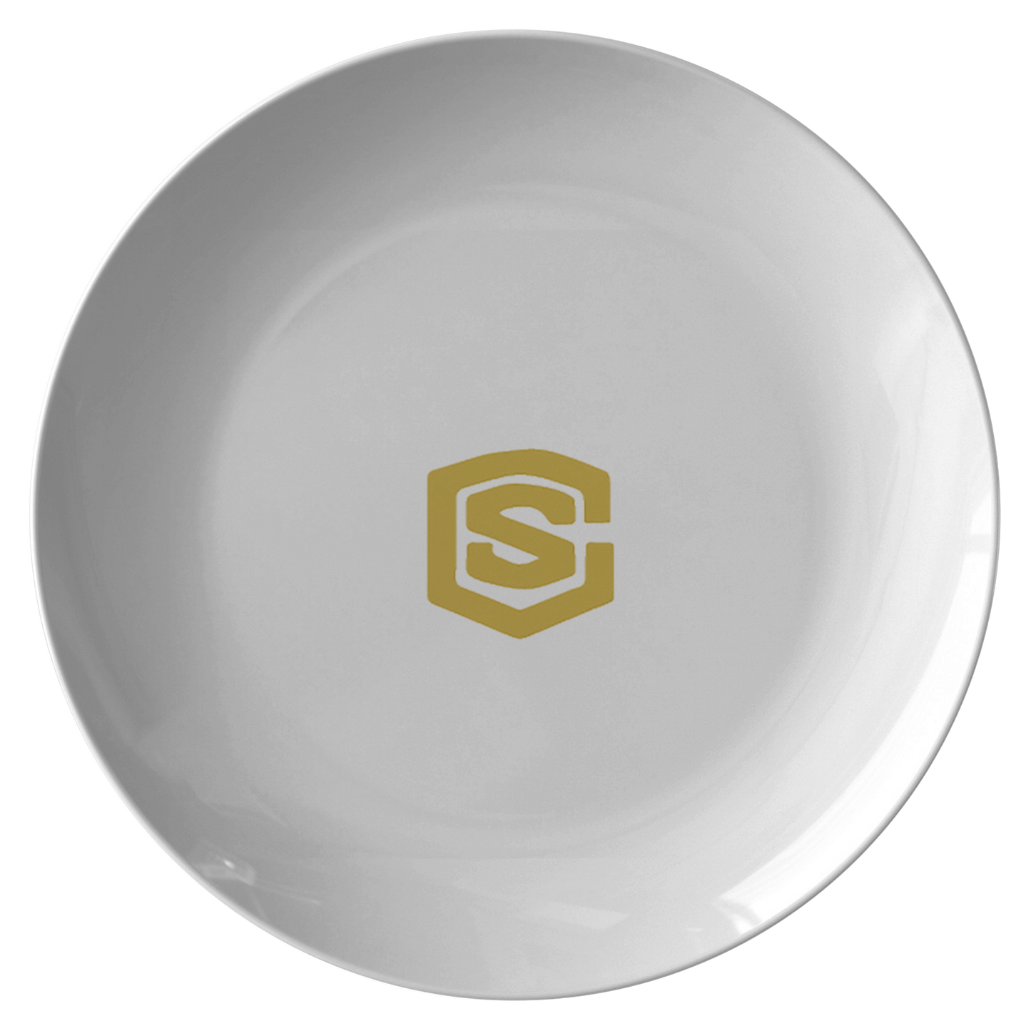Plate WITH GOLD LOGO