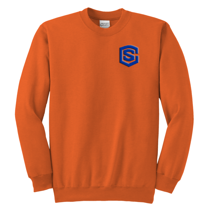 Youth Crewneck Sweatshirt WITH BLUE LOGO