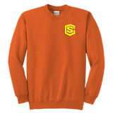 Youth Crewneck Sweatshirt WITH YELLOW  LOGO