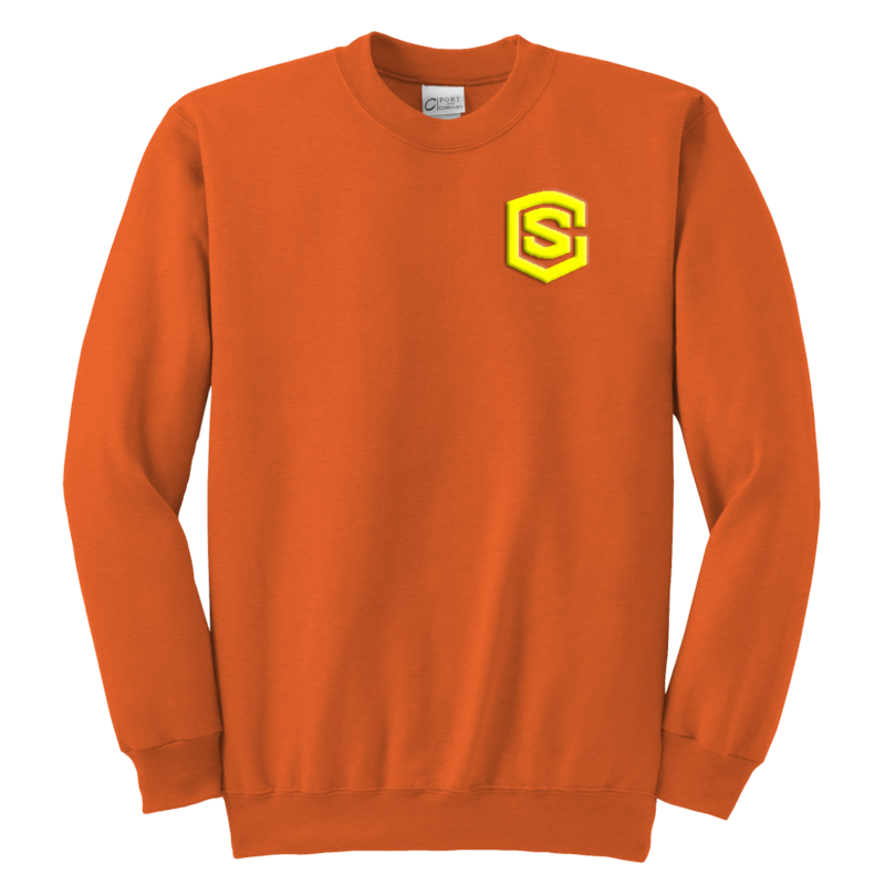 Youth Crewneck Sweatshirt WITH YELLOW  LOGO
