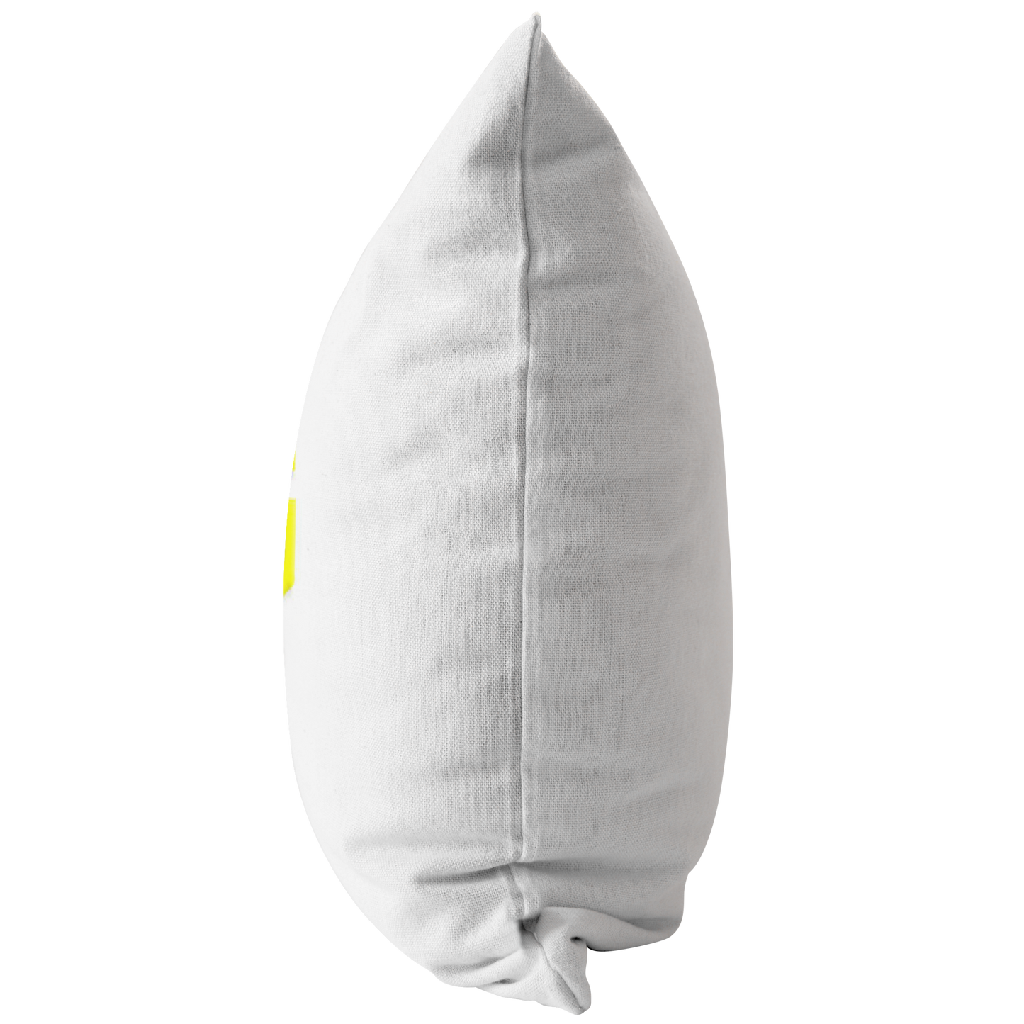 WHITE PILLOW YELLOW LOGO