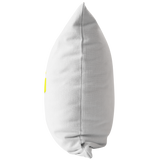 WHITE PILLOW YELLOW LOGO